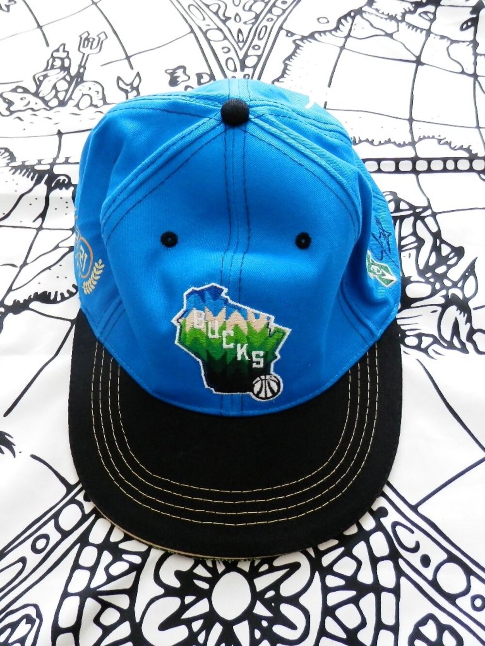 Milwaukee Bucks Hat Cap Basketball NBA Jrue Holiday Edition Snapback